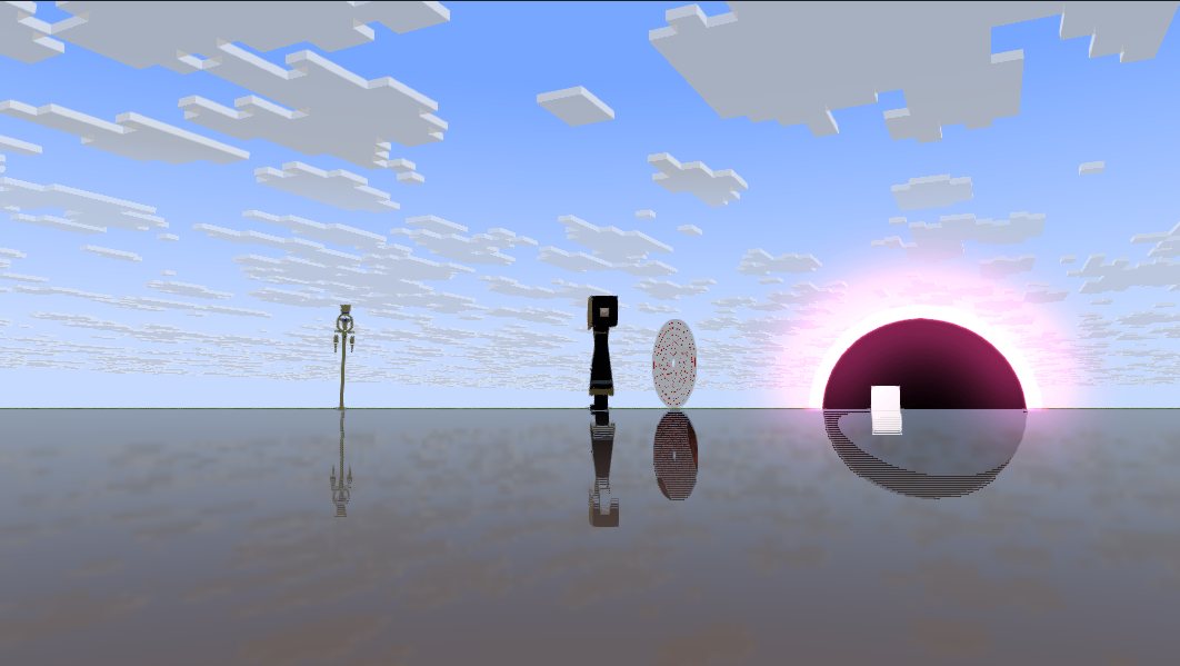 Before: the preview while playing, with broken floor reflection streaks