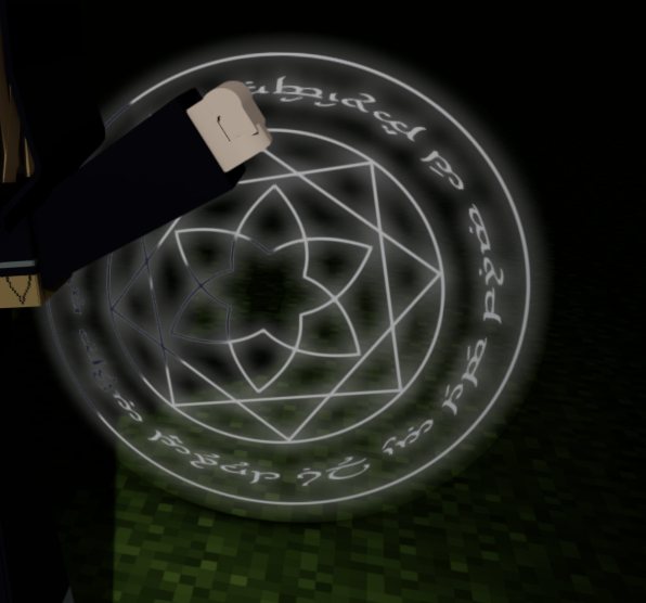 After: the same magic circle after the compositing fix