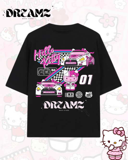 Hello Kitty racing Graphic Oversized T-shirt